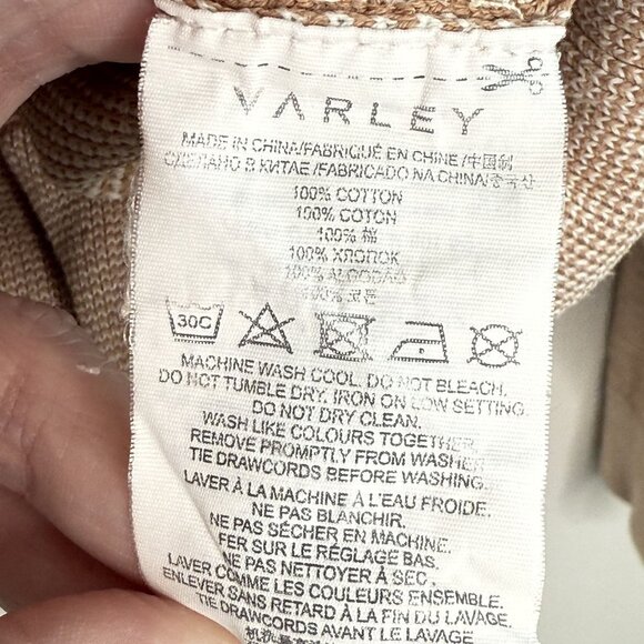 Varley Tan Pullover Sweater With Drawstring Hem, M - Picture 10 of 10